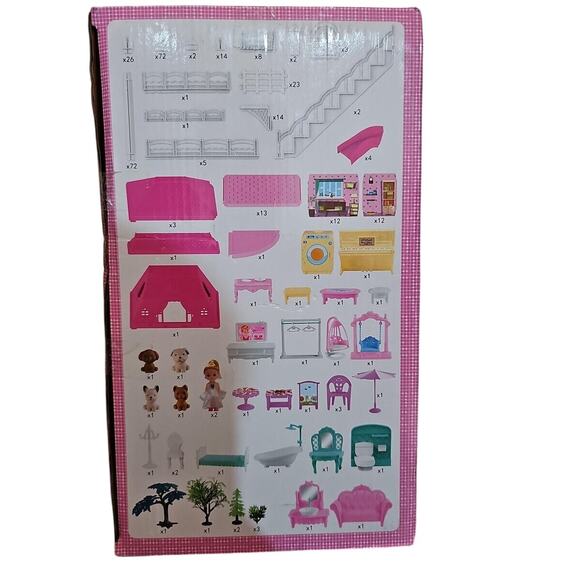 Dollhouse Luxury Villa Imagination Play DIY Assembly Multistory Toy TEMI - Picture 2 of 3